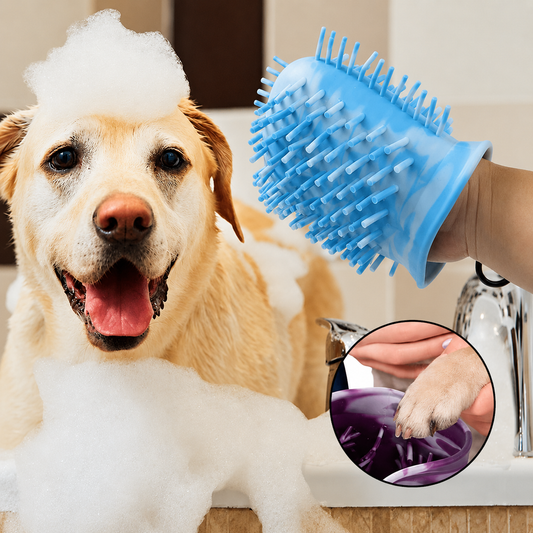 PawCleaner™ 2-in-1 — Dog Paw Cleaner & Grooming Brush