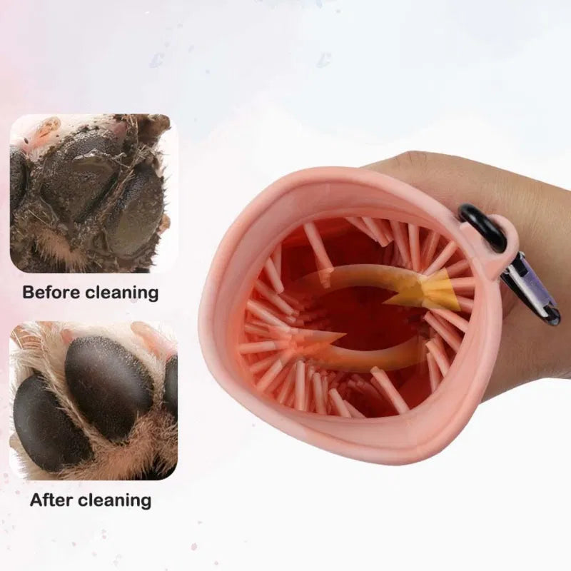 PawCleaner™ 2-in-1 — Dog Paw Cleaner & Grooming Brush